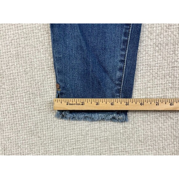 Judy Blue Jeans Skinny Fit Women's Juniors 13/31 Stretch Blue Denim Split Cuffs - Picture 12 of 12